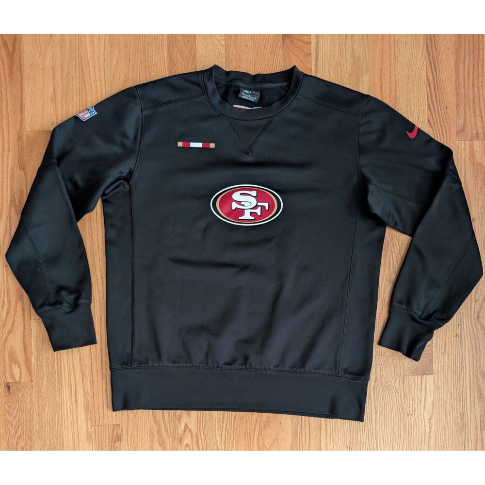 Nike San Francisco 49ers NFL Team Issued On Field Crewneck Sweatshirt M LaFleur